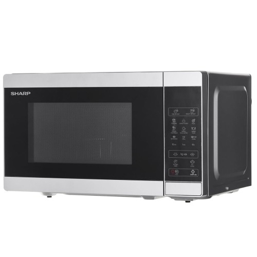 Kuchenka mikrofalowa SHARP YC-MG02E-S (800W; 20l; kolor srebrny) - 999208