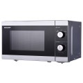 Kuchenka mikrofalowa SHARP YC-MS01E-S (800W; 20l; kolor srebrny) - 1192251