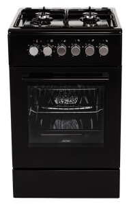 Kuchnia gazowo-elektryczna z termoobiegiem MPM-54-KGM-12B czarna