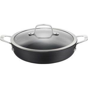Patelnia BALLARINI Alba głęboka z 2 uchwytami tytanowa 24 cm ALBG3ED.24D