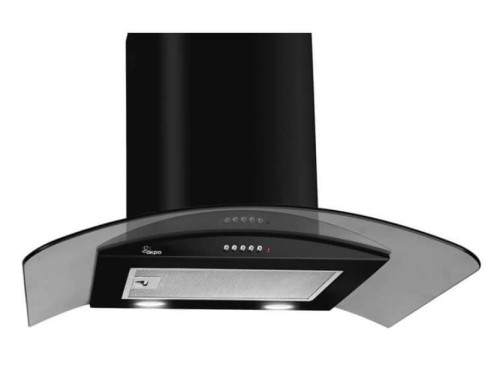 Okap kominowy AKPO WK-4 LARGO ECO 50 CZARNY (399,1 m3/h; 500mm; kolor czarny) - 947151