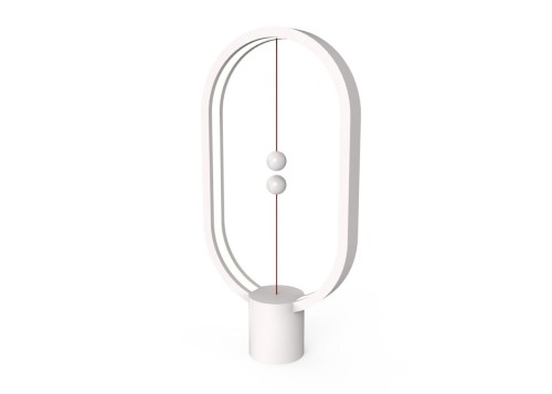 Lampa stołowa allocacoc Heng Balance Lamp Ellipse Plastic USB DH0040WT/HBLEUB (1,5m; Biały ciepły) - 1063102