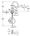 Bateria GROHE BauFlow 30549000 chrom - 2197905