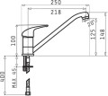 Bateria PYRAMIS ASALIA granit szary beton 090921301 kuchenna szara - 2226858