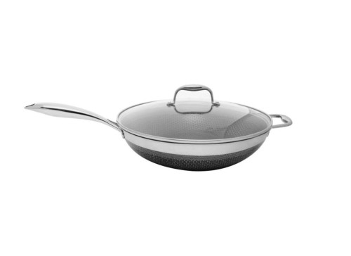 Wok z powłoką DIAMOND Kohersen Black Cube z pokrywką (32 cm ; 5,1l) - 1908341
