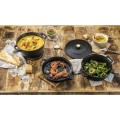 Zestaw 3 naczyń żeliwnych z pokrywką STAUB 40508-386-0 - czarny 24 cm - 2286173