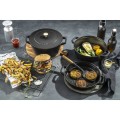 Zestaw 3 naczyń żeliwnych z pokrywką STAUB 40508-386-0 - czarny 24 cm (WYPRZEDAŻ) - 2305252