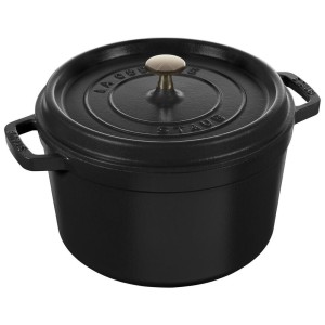Garnek żeliwny okrągły wysoki STAUB 40502-285-0 - czarny 4.8 ltr