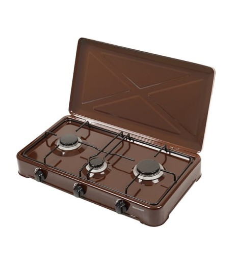 Kuchenka gazowa nastawna 3-palnikowa Ravanson K-03BR (brązowy) - 999713