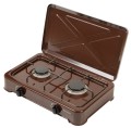 Kuchenka gazowa nastawna 2-palnikowa Ravanson K-02BR (brązowy) - 1202483