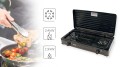 Kuchenka Gazowa Smile KN-02/1KB (dwupolowa 4300W czarna) - 999748