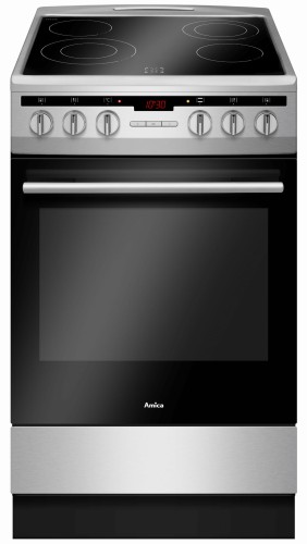 Kuchnia Amica 57CE3.315TAQ(XX) (Płyta Ceramiczna Piekarnik Elektryczny szer. 500mm Inox) - 999804