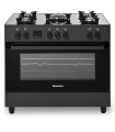 Kuchnia gazowo-elektryczna Ravanson KWGE-K90 GLASS black - 2226964