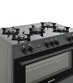 Kuchnia gazowo-elektryczna Ravanson KWGE-K90 GLASS black - 2226967