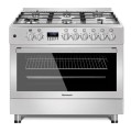 Kuchnia gazowo-elektryczna Ravanson KWGE-K90-6 TOP CHEF (Płyta gazowa; Piekarnik elektryczny; 900mm) - 812858
