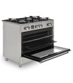Kuchnia gazowo-elektryczna Ravanson KWGE-K90 Glass Inox - 2226971