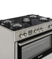 Kuchnia gazowo-elektryczna Ravanson KWGE-K90 Glass Inox - 2226972