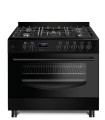 Kuchnia gazowo-elektryczna Ravanson KWGE-K90 CHEF MODERN BLACK (Płyta gazowa; Piekarnik elektryczny; 900mm) - 1449715