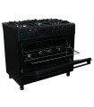 Kuchnia gazowo-elektryczna Ravanson KWGE-K90 CHEF MODERN BLACK (Płyta gazowa; Piekarnik elektryczny; 900mm) - 1449717