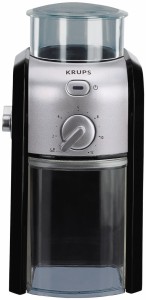 Młynek elektryczny do kawy Krups GVX242 (110W; żarnowy; kolor czarny, kolor srebrny) (WYPRZEDAŻ)