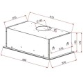 Okap podszafkowy TEKA GFG2 GLASS BLACK (334 m3/h; 550mm; kolor czarny) - 814731