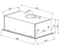 Okap podszafkowy TEKA GFG2 GLASS WHITE (334 m3/h; kolor biały) - 814748