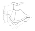 Okap kominowy AKPO WK-4 RUSTICA NOVA 60 (393 m3/h; 600mm; kolor kremowy) - 1003237