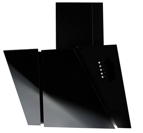Okap kominowy AKPO WK-4 CETIAS 50 CZARNY (500mm; front czarne szkło) - 947160