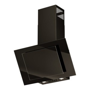 Okap przyścienny kominowy MAAN Vertical Eco Duo Glass czarny front szkło 60 cm szer.