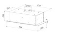 Okap podszafkowy do zabudowy MAAN Ares M 60 czarny - 1003298