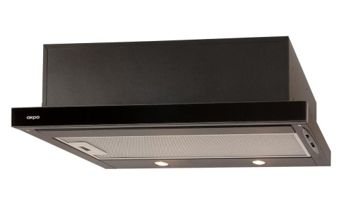 Okap podszafkowy teleskopowy AKPO WK-7 LIGHT ECO GLASS 50 CZARNY (500mm; kolor czarny; front czarne szkło) - 835276
