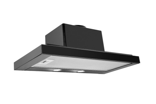 Okap teleskopowy CIARKO SL-NT 60 Glass Czarny (600mm, kolor czarny, front czarne szkło) - 814803