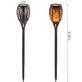 Pochodnia solarna GreenBlue GB156 lampa ogrodowa LED realistyczny efekt żywego ognia IP65 - 1463582