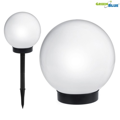 Lampa solarna GreenBlue GB165 wolnostojaca ogrodowa kula 25x25x58cm, kolorowy LED - 1970158