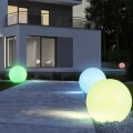 Lampa solarna GreenBlue GB165 wolnostojaca ogrodowa kula 25x25x58cm, kolorowy LED - 1970148