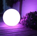 Lampa solarna GreenBlue GB165 wolnostojaca ogrodowa kula 25x25x58cm, kolorowy LED - 1970152