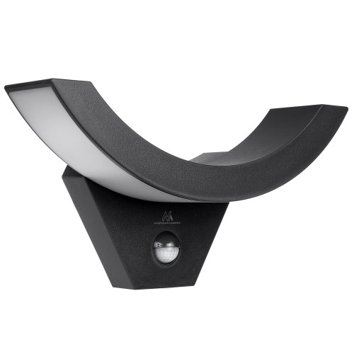 Lampa LED Maclean MCE290 B z czujnikiem ruchu na podczerwień 800lm 10W IP54 czarna - 2159955