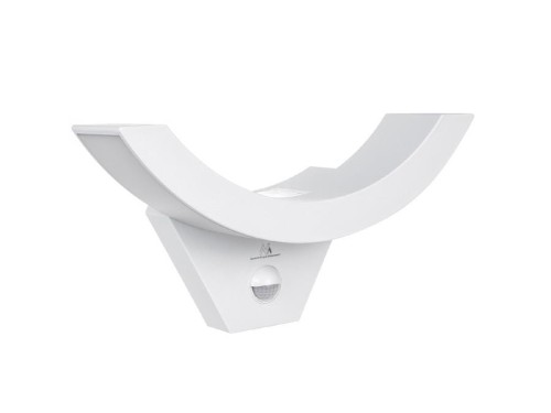 Lampa LED Maclean MCE290 W z czujnikiem ruchu na podczerwień 800lm 10W IP54  biała - 617253