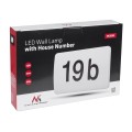 Lampa LED Maclean MCE292 W numer domu z czujnikiem zmierzchowym 950lm 12W IP65 odporna na promieniowanie słoneczne (UV-proof) - 926762