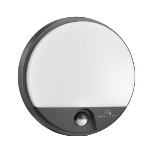 Lampa LED Maclean MCE291 GR z czujnikiem ruchu na podczerwień 1100lm 15W IP54 szara