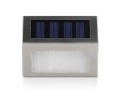 Lampa solarna Maclean MCE119 2LED na ogrodzenie schody Inox - 1875259