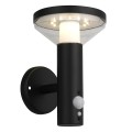 Kinkiet solarny LED Maclean MCE455 B, czujnik, 3 tryby świecenia, IP44, Bateria Li-ion 18650 3,7V 1200 mAh, czarny - 1921266