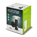 Kinkiet solarny LED Maclean MCE455 B, czujnik, 3 tryby świecenia, IP44, Bateria Li-ion 18650 3,7V 1200 mAh, czarny - 1921259