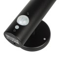 Kinkiet solarny LED Maclean MCE455 B, czujnik, 3 tryby świecenia, IP44, Bateria Li-ion 18650 3,7V 1200 mAh, czarny - 1921261