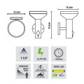 Kinkiet solarny LED Maclean MCE455 B, czujnik, 3 tryby świecenia, IP44, Bateria Li-ion 18650 3,7V 1200 mAh, czarny - 1921264