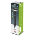 Lampa solarna LED z czujnikiem Maclean MCE465 B, czarna, IP44, 3 tryby świecenia, bateria Li-ion 18650 3,7V 1200 mAh, wbijana - 926950