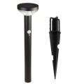 Lampa solarna LED z czujnikiem Maclean MCE465 B, czarna, IP44, 3 tryby świecenia, bateria Li-ion 18650 3,7V 1200 mAh, wbijana - 926948