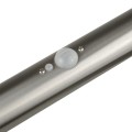 Lampa solarna LED z czujnikiem Maclean MCE465 C/M, chrom mat, IP44, 3 tryby świecenia, bateria Li-ion 18650 3,7V 1200 mAh, wbijana - 926963