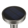 Lampa solarna LED z czujnikiem Maclean MCE465 C/M, chrom mat, IP44, 3 tryby świecenia, bateria Li-ion 18650 3,7V 1200 mAh, wbijana - 926957