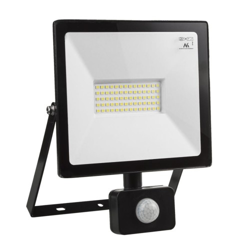 Naświetlacz LED z czujnikiem ruchu Maclean MCE650 CW slim Cold White 50W, IP44 - 1894307